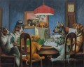 Dogs Playing Chess